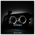 Dodge Charger 06-10 Projector Headlights - Halogen Model Only LED Halo - LED ( Replaceable LEDs ) - Smoke - Spyder Auto
