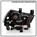 Dodge Charger 11-14 Projector Headlights Light Tube DRL - Black Spyder Auto