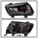 Dodge Charger 11-14 Projector Headlights - Xenon/HID Model Only (Not Compatible With Halogen Model ) - Light Tube DRL - Black Spyder Auto
