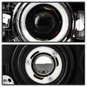 Dodge Dakota 97-04 / Durango 98-03 1PC Projector Headlights - CCFL Halo - LED ( Replaceable LEDs ) - Black Spyder Auto