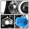 Dodge Dakota 97-04 / Durango 98-03 1PC Projector Headlights - CCFL Halo - LED ( Replaceable LEDs ) - Black Spyder Auto