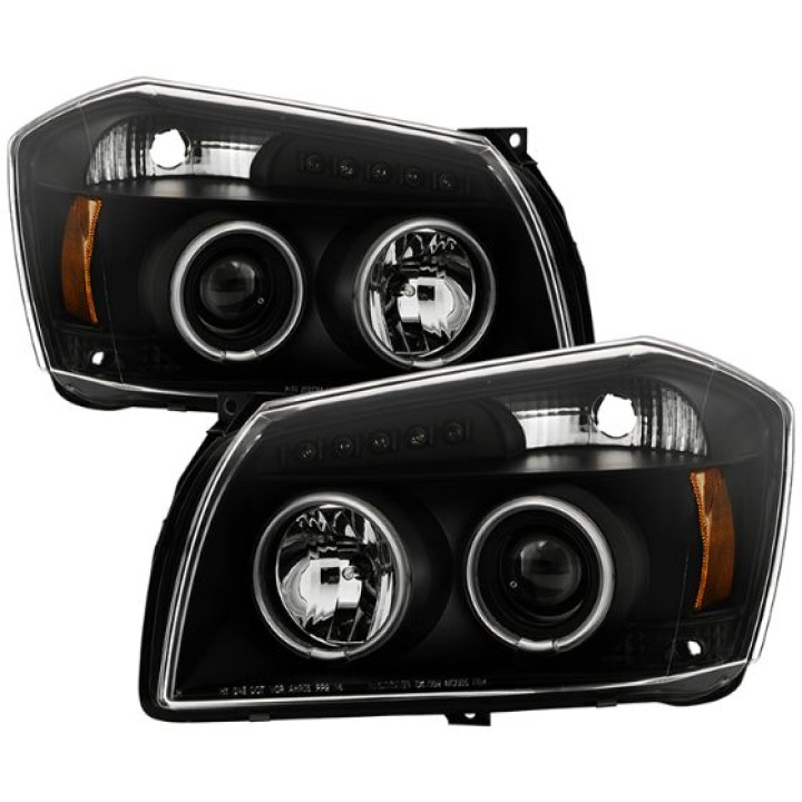 Dodge Magnum 05-07 Projector Headlights - CCFL Halo - LED ( Replaceable LEDs ) - Black - Spyder Auto in the group Select car model / Dodge / Magnum / Styling at DDESIGN Scandinavia AB (PRO-YD-DMAG05-CCFL-BK)