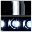 Dodge Magnum 05-07 Projector Headlights - CCFL Halo - LED ( Replaceable LEDs ) - Black - Spyder Auto