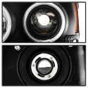 Dodge Magnum 05-07 Projector Headlights - CCFL Halo - LED ( Replaceable LEDs ) - Black - Spyder Auto