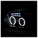 Dodge Magnum 05-07 Projector Headlights - CCFL Halo - LED ( Replaceable LEDs ) - Black - Spyder Auto