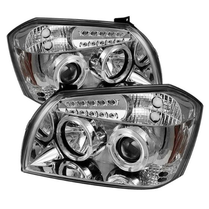 Dodge Magnum 05-07 Projector Headlights - LED Halo - LED ( Replaceable LEDs ) - Chrome - Spyder Auto in the group Select car model / Dodge / Magnum / Styling at DDESIGN Scandinavia AB (PRO-YD-DMAG05-LED-C)