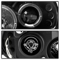 Dodge Neon 00-02 Projector Headlights - LED Halo - LED ( Replaceable LEDs ) - Black Spyder Auto