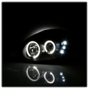 Dodge Neon 00-02 Projector Headlights - LED Halo - LED ( Replaceable LEDs ) - Black Spyder Auto