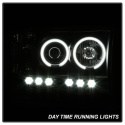 Dodge Ram 1500 02-05 / Ram 2500/3500 03-05 Projector Headlights - CCFL Halo - LED ( Replaceable LEDs ) - Black Spyder Auto