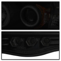 Dodge Ram 1500 02-05 / Ram 2500/3500 03-05 Projector Headlights - CCFL Halo - LED ( Replaceable LEDs ) - Black Smoke Spyder Auto