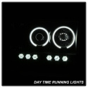 Dodge Ram 1500 02-05 / Ram 2500/3500 03-05 Projector Headlights - CCFL Halo - LED ( Replaceable LEDs ) - Black Smoke Spyder Auto