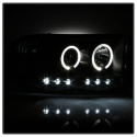 Dodge Ram 1500 02-05 / Ram 2500/3500 03-05 Projector Headlights - LED Halo - LED ( Replaceable LEDs ) - Black Spyder Auto