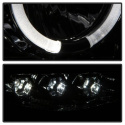 Dodge Ram 1500 02-05 / Ram 2500/3500 03-05 Projector Headlights - LED Halo - LED ( Replaceable LEDs ) - Smoke Spyder Auto