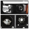 Dodge Ram 1500 02-05 / Ram 2500/3500 03-05 Light Bar Projector Headlights - Black Spyder Auto Spyder Auto