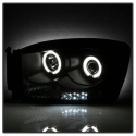 Dodge Ram 1500 06-08 / Ram 2500/3500 06-09 Projector Headlights - CCFL Halo - LED ( Replaceable LEDs ) - Black Spyder Auto