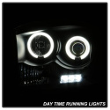 Dodge Ram 1500 06-08 / Ram 2500/3500 06-09 Projector Headlights - CCFL Halo - LED ( Replaceable LEDs ) - Black Spyder Auto