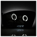 Dodge Ram 1500 06-08 / Ram 2500/3500 06-09 Projector Headlights - CCFL Halo - LED ( Replaceable LEDs ) - Black Smoke Spyder Auto