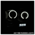 Dodge Ram 1500 06-08 / Ram 2500/3500 06-09 Projector Headlights - CCFL Halo - LED ( Replaceable LEDs ) - Black Smoke Spyder Auto