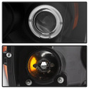 Dodge Ram 1500 06-08 / Ram 2500/3500 06-09 Projector Headlights - LED Halo - LED ( Replaceable LEDs ) - Black Spyder Auto