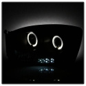 Dodge Ram 1500 06-08 / Ram 2500/3500 06-09 Projector Headlights - LED Halo - LED ( Replaceable LEDs ) - Black Smoke Spyder Auto