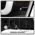 Dodge Ram 1500 06-08 / Ram 2500/3500 06-09 Version 2 Projector Headlights - Light Bar DRL - Black Spyder Auto
