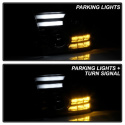 Dodge Ram 09-12 Projector Headlights - Light Bar DRL - Black Spyder Auto
