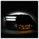 Dodge Ram 09-12 Projector Headlights - Light Bar DRL - Black Spyder Auto