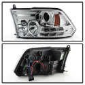 Dodge Ram 13-15 Projector Headlights - Light Bar DRL - Chrome Spyder Auto