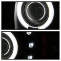 Dodge Ram 1500 94-01 / Ram 2500/3500 94-02 / 99-01 Ram Sport - Projector Headlights - CCFL Halo - LED ( Replaceable LEDs ) - Black Spyder Auto