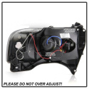 Dodge Ram 1500 94-01 / Ram 2500/3500 94-02 / 99-01 Ram Sport - Projector Headlights - LED Halo - LED ( Replaceable LEDs ) - Black Smoke Spyder Auto