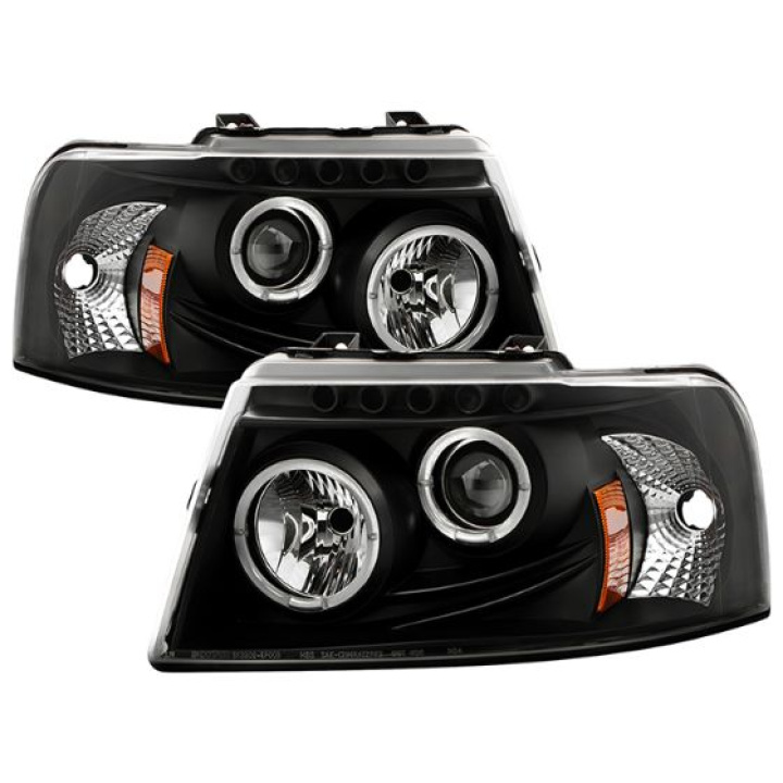 Ford Expedition 03-06 Projector Headlights - LED Halo - LED ( Replaceable LEDs ) - Black - Spyder Auto in the group Select car model / Ford / Other models & Engines at DDESIGN Scandinavia AB (PRO-YD-FE03-HL-BK)
