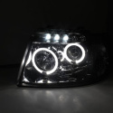Ford Expedition 03-06 Projector Headlights - LED Halo - LED ( Replaceable LEDs ) - Chrome - Spyder Auto