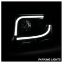 Ford Expedition 07-13 Projector Headlights - Light Tube DRL - Black - High H1 (Included) - Low H1 (Not Included) Spyder Auto