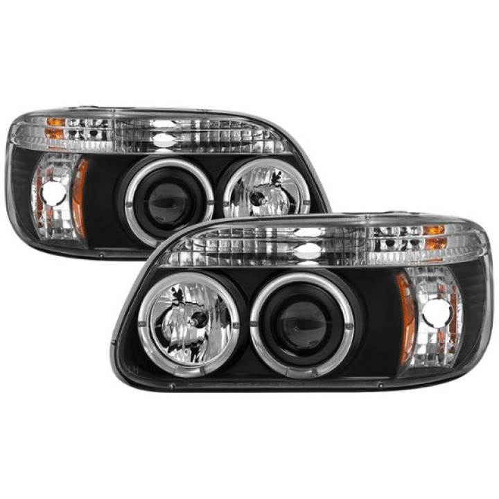 Ford Explorer 95-01 1PC Projector Headlights - LED Halo - Black Spyder Auto in the group Select car model / Ford / Explorer / Styling at DDESIGN Scandinavia AB (PRO-YD-FEXP95-HL-1PC-BK)