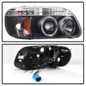 Ford Explorer 95-01 1PC Projector Headlights - LED Halo - Black Spyder Auto