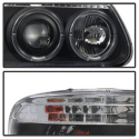 Ford Explorer 95-01 1PC Projector Headlights - LED Halo - Black Spyder Auto