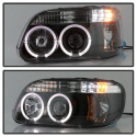 Ford Explorer 95-01 1PC Projector Headlights - LED Halo - Black Spyder Auto