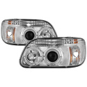 Ford Explorer 95-01 1PC Projector Headlights - LED Halo - Chrome Spyder Auto