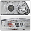 Ford Explorer 95-01 1PC Projector Headlights - LED Halo - Chrome Spyder Auto