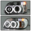 Ford Explorer 95-01 1PC Projector Headlights - LED Halo - Chrome Spyder Auto