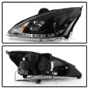 Ford Focus 00-04 Projector Headlights - ( Do Not Fit SVT Model ) - DRL - Black Spyder Auto
