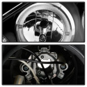 Ford Focus 00-04 Projector Headlights - ( Do Not Fit SVT Model ) - LED Halo - Black Spyder Auto