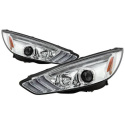 Ford Focus 15-18 Headlights Sequential Turn Signals - Chrome Spyder Auto