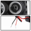 Ford F150 09-14 Projector Headlights CCFL Halo - LED ( Replaceable LEDs ) - Black Spyder Auto