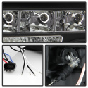 Ford F150 09-14 Projector Headlights CCFL Halo - LED ( Replaceable LEDs ) - Black Spyder Auto