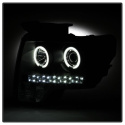 Ford F150 09-14 Projector Headlights CCFL Halo - LED ( Replaceable LEDs ) - Black Spyder Auto