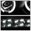 Ford F150 09-14 Projector Headlights CCFL Halo - LED ( Replaceable LEDs ) - Black Spyder Auto