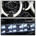 Ford F150 09-14 Projector Headlights LED Halo - LED ( Replaceable LEDs ) - Smoke Spyder Auto