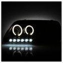 Ford F150 97-03 / Expedition 97-02 1PC Projector Headlights - ( Will Not Fit Manufacture Date Before 6/1997 ) - LED Halo Black Spyder Auto