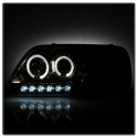 Ford F150 97-03 / Expedition 97-02 1PC Projector Headlights - ( Will Not Fit Manufacture Date Before 6/1997 ) - LED Halo Smoke Spyder Auto